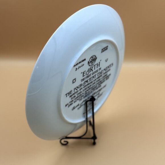 Vintage Knowles Earth Plate First Issue In “The Four Ancient Elements” - Picture 5 of 6